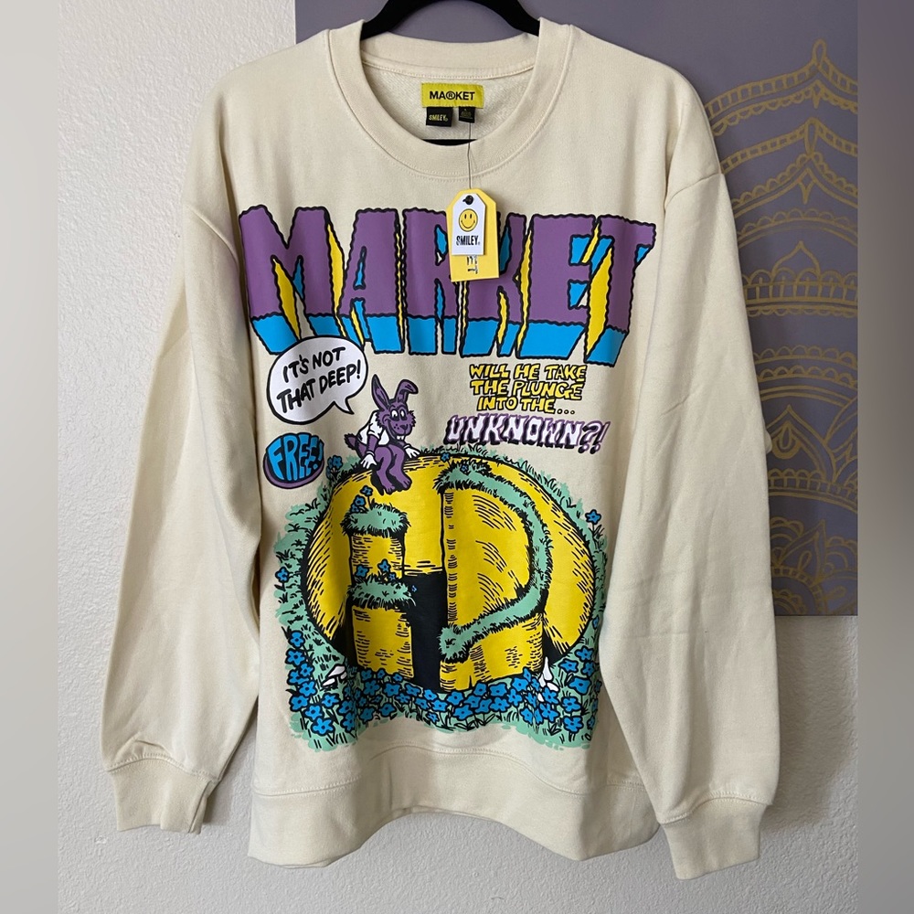 MARKET Smiley Into the Unknown Crewneck